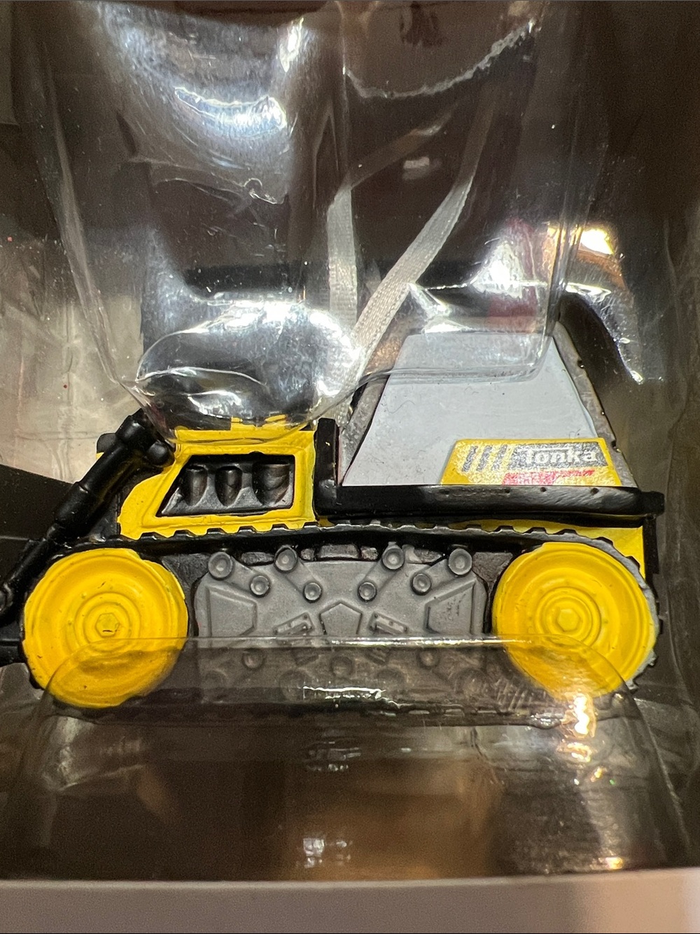 Tonka Yellow & Gray Bulldozer Hallmark Ornament - Picture 2 of 4